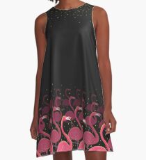 Flamingo March A-Line Dress