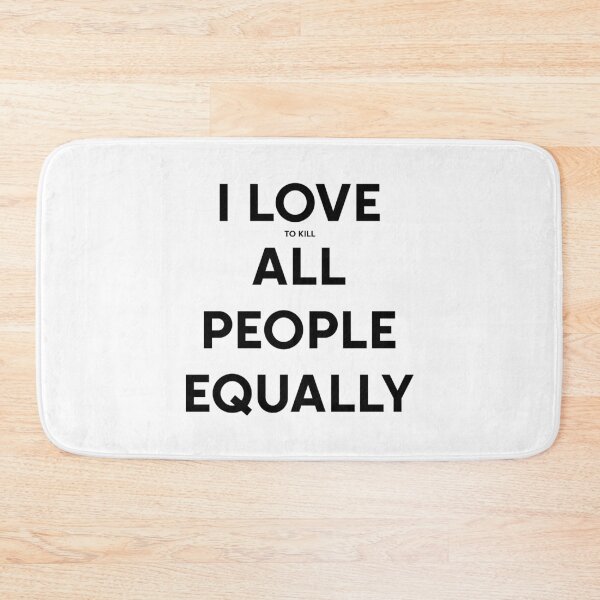 Item preview, I Love All People Equally (black text) designed and sold by Samboid.