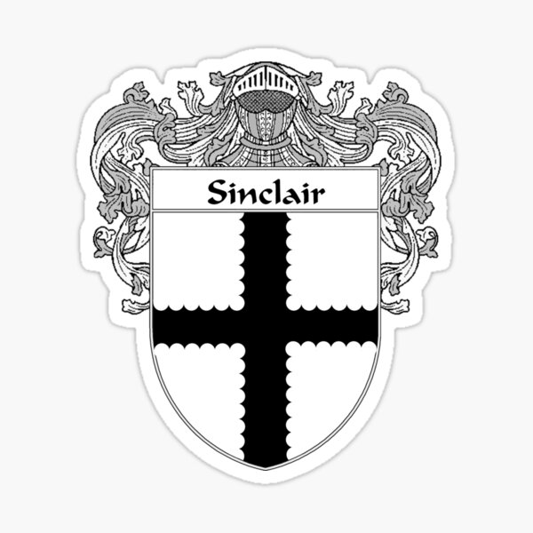 Sinclair Clan Shield Sticker