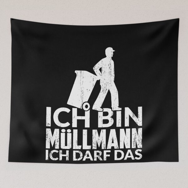 Artikelvorschau, ICH BIN MÜLLMANN ICH DARF DAS entworfen und verkauft von Spirit-Designs.