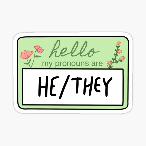 Item preview, pronouns: he/they designed and sold by calliedale.