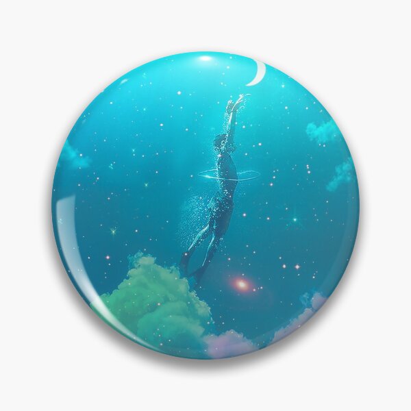 Item preview, Swimming underwater over surreal rainbow clouds  designed and sold by Yasmine khalifa.