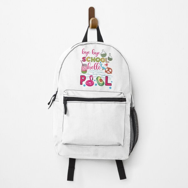 Item preview, Bye Bye School Hello Pool (v2) - funny summer quotes designed and sold by DebbisPalette.
