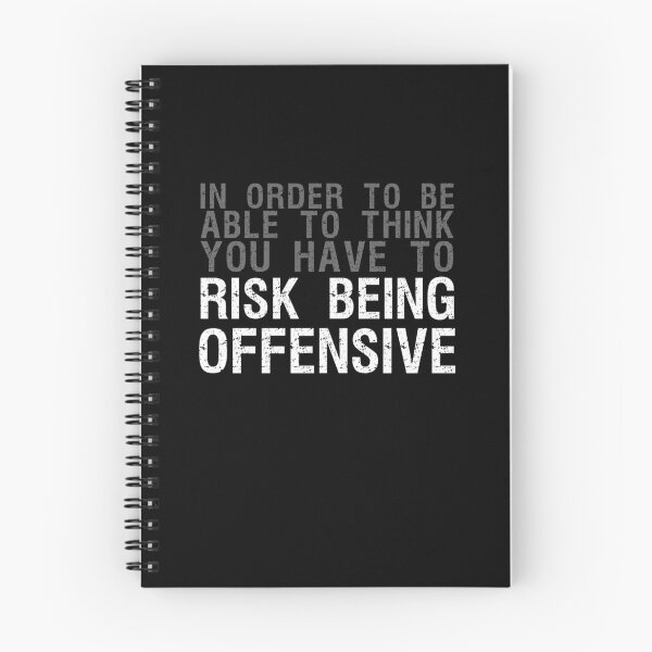 Item preview, In Order To Be Able To Think You Have To Risk Being Offensive, Jordan Peterson Quote designed and sold by HalfCat.
