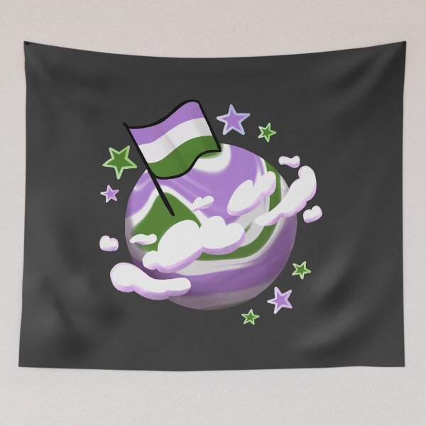 Item preview, Genderqueer Pride Planet designed and sold by studioemrose.