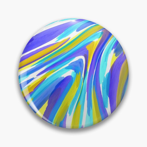 Item preview, Blue yellow mixed color marble abstract  designed and sold by Roselove4869.