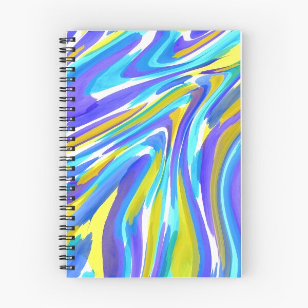 Item preview, Blue yellow mixed color marble abstract  designed and sold by Roselove4869.