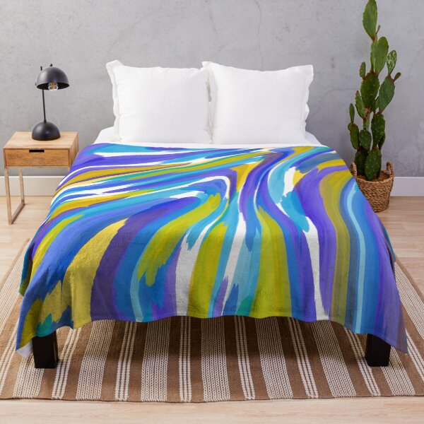 Item preview, Blue yellow mixed color marble abstract  designed and sold by Roselove4869.