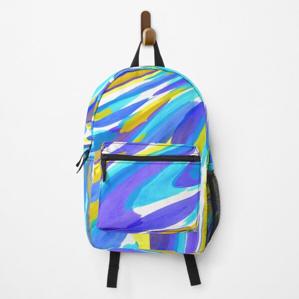 Item preview, Blue yellow mixed color marble abstract designed and sold by Roselove4869.