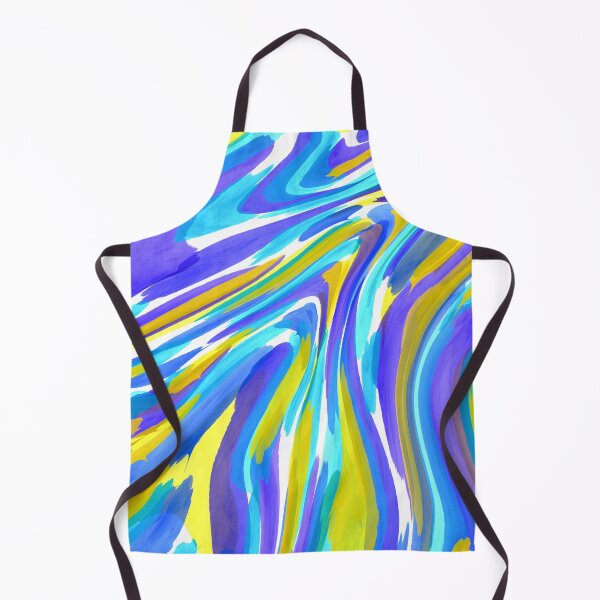 Item preview, Blue yellow mixed color marble abstract  designed and sold by Roselove4869.