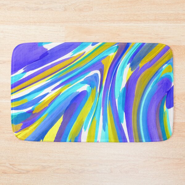 Item preview, Blue yellow mixed color marble abstract  designed and sold by Roselove4869.