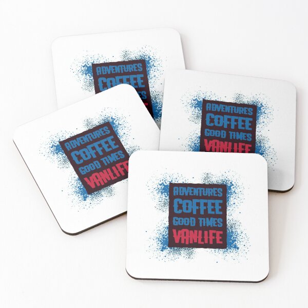 Item preview, Adventures, coffee and good times designed and sold by VanLife4Tees.