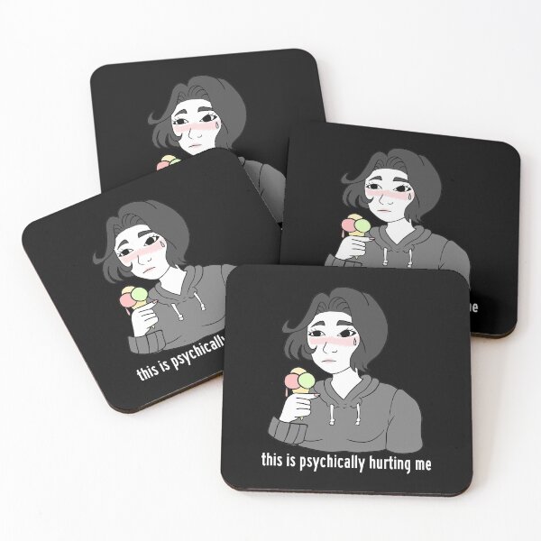 Item preview, lactose intolerant doomer girl eating ice cream.  designed and sold by JJadx.