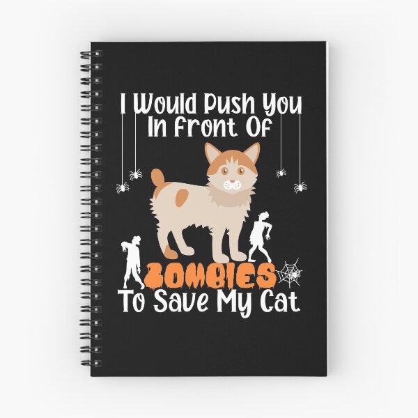 Item preview,  I Would Push You In Front Of  Zombies To Save My Cat, Cute Japanese Bobtail Cat, Cat Lover Zombie Teez, Hungry Ghost, Halloween Gift For Boyfriend designed and sold by Rassitni.