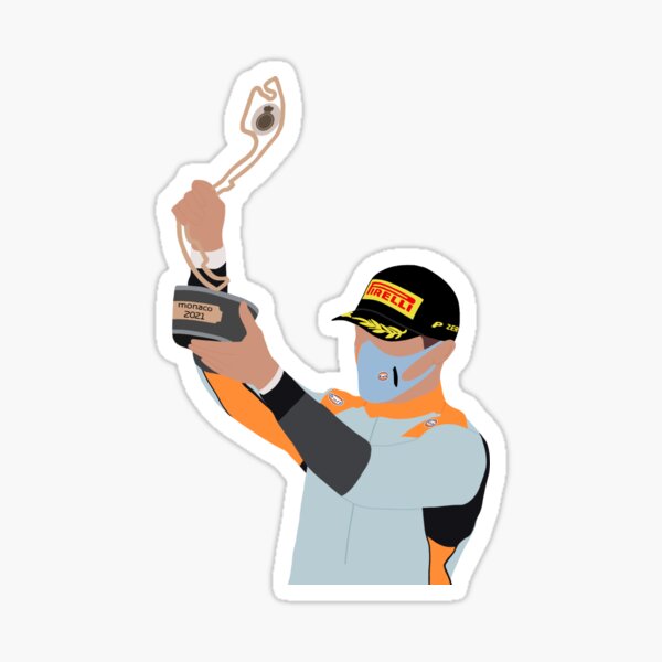 Podio Lando Norris Monaco 2021 Pegatina