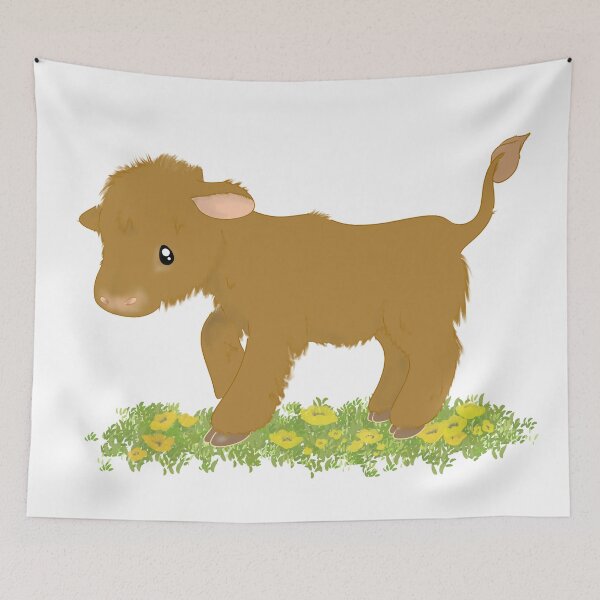 Item preview, Highland Calf designed and sold by FickleandFancy.