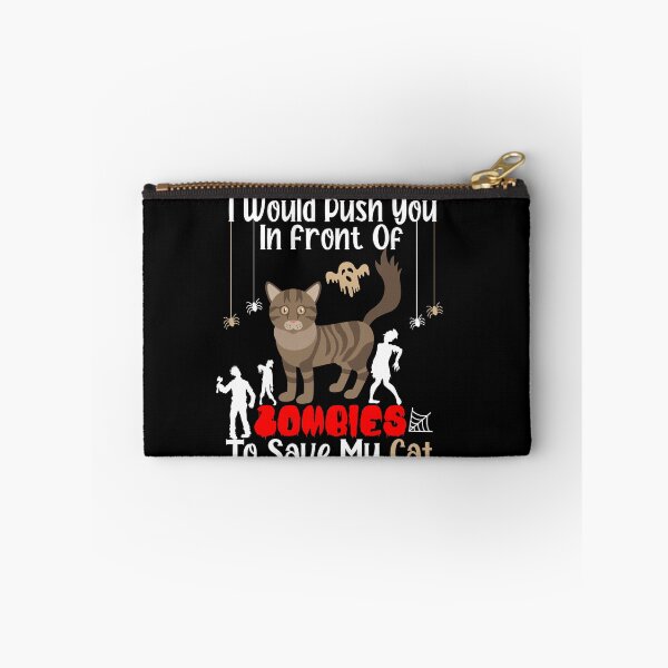 Item preview,  I Would Push You In Front Of  Zombies To Save My Cat, Cute Maine Coon Cat, Cat Lover Zombie Teez, Hungry Ghost, Halloween Gift For Boyfriend designed and sold by Rassitni.