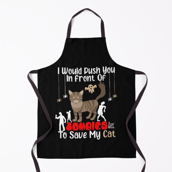 Item preview,  I Would Push You In Front Of  Zombies To Save My Cat, Cute Maine Coon Cat, Cat Lover Zombie Teez, Hungry Ghost, Halloween Gift For Boyfriend designed and sold by Rassitni.