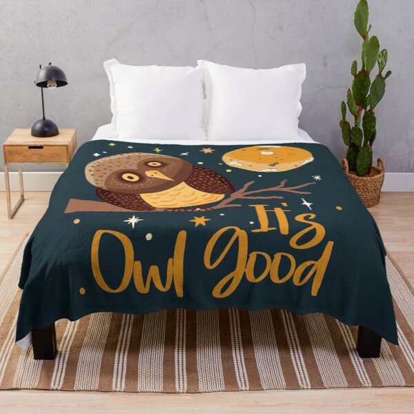 Item preview, Its Owl Good - Funny animal quotes designed and sold by DebbisPalette.