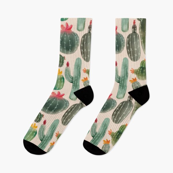Item preview, Watercolor Cactus - Cute Spring Summer Nature Floral Seamless Pattern designed and sold by TheRainbowRoom.