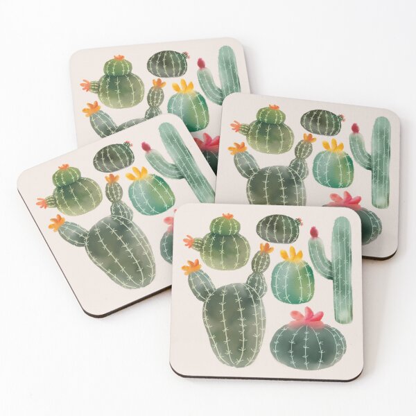 Item preview, Watercolor Cactus - Cute Spring Summer Nature Floral Seamless Pattern designed and sold by TheRainbowRoom.