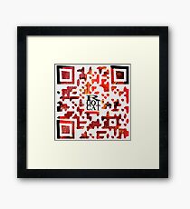 RootCat ASCII c^de Framed Print