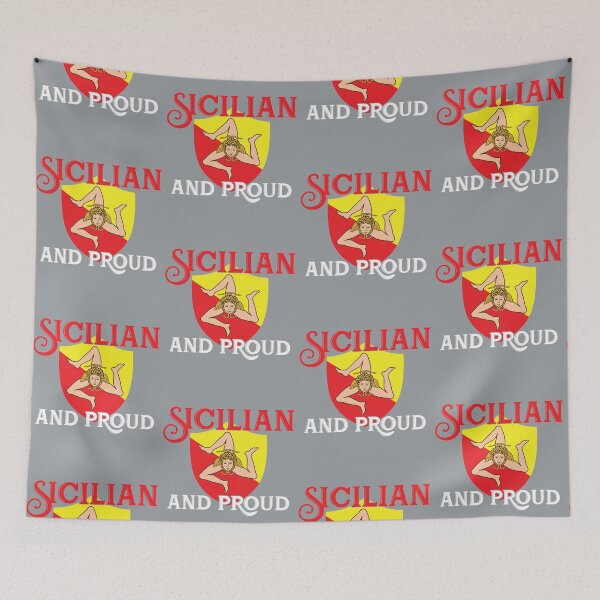 Item preview, Sicilian and Proud -Flag of Sicily  designed and sold by obedtheartist.