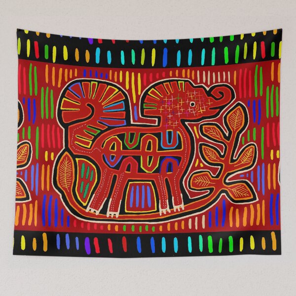Item preview, Kuna Indian Mola Baby Elephant designed and sold by Esprit-Mystique.