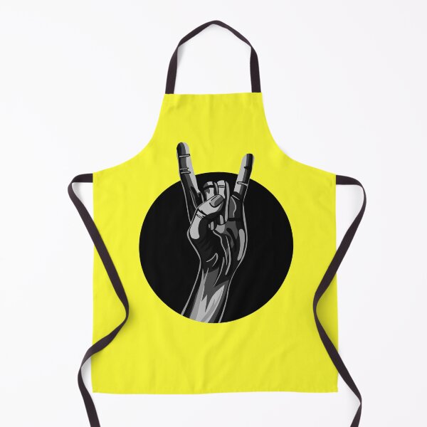 Artikelvorschau, Schwarzweiss-Schwermetallhandsymbol entworfen und verkauft von Funny Banana.