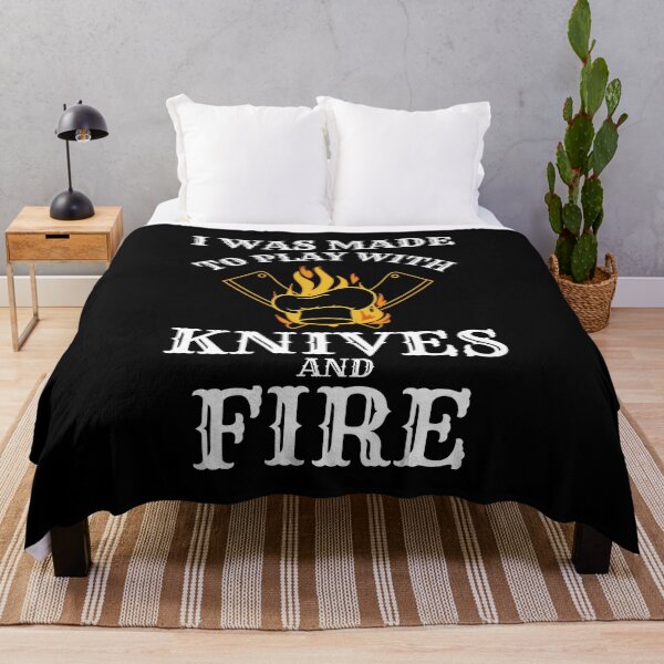 Item preview, I Was Made To Play With Knives and Fire Gift For Chef Life designed and sold by Shop signer.