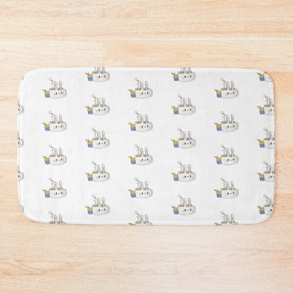 Item preview, Rabbit latte cup with carrot cake muffin designed and sold by theAliCat.