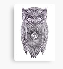 Time Flies With The Owls Metal Print