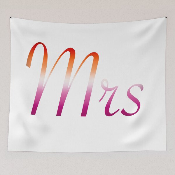 Item preview, Mrs Lesbian Flag designed and sold by LetThereBeGood.