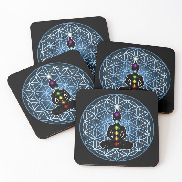 Item preview, Flower of Life Meditation Yoga Chakra Design Sacred Geometry designed and sold by enjoytheshirt.