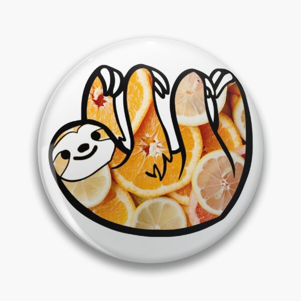 Item preview, Orange Citrus Sloth designed and sold by BuzzySpaceBee.