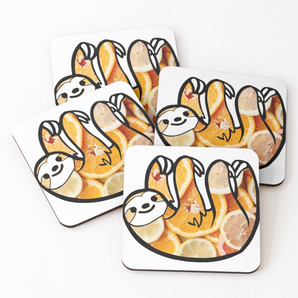 Item preview, Orange Citrus Sloth designed and sold by BuzzySpaceBee.