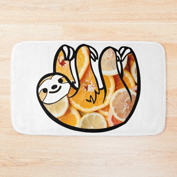 Item preview, Orange Citrus Sloth designed and sold by BuzzySpaceBee.