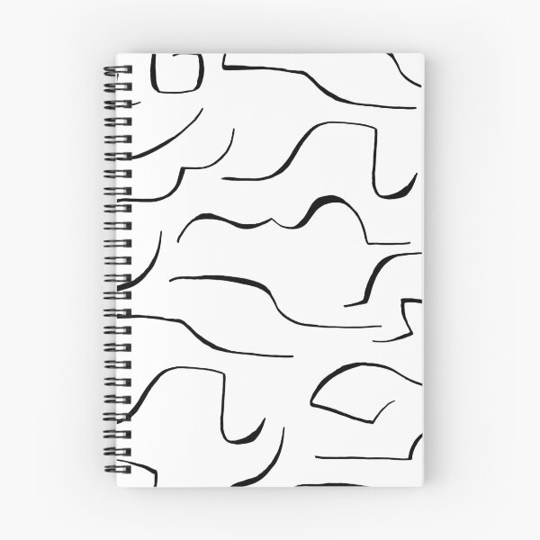 Item preview, Black Loose Lines on White Background - Pattern designed and sold by saraahs.