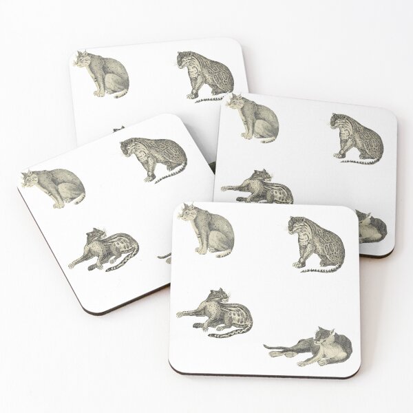 Item preview, Vintage Drawing Big Cat Sticker Pack 1 designed and sold by Physica.