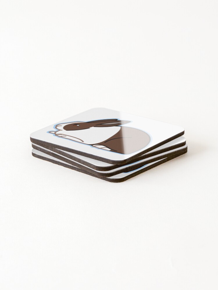 Thumbnail 4 of 5, Coasters (Set of 4), Dutch Rabbit designed and sold by whispen.