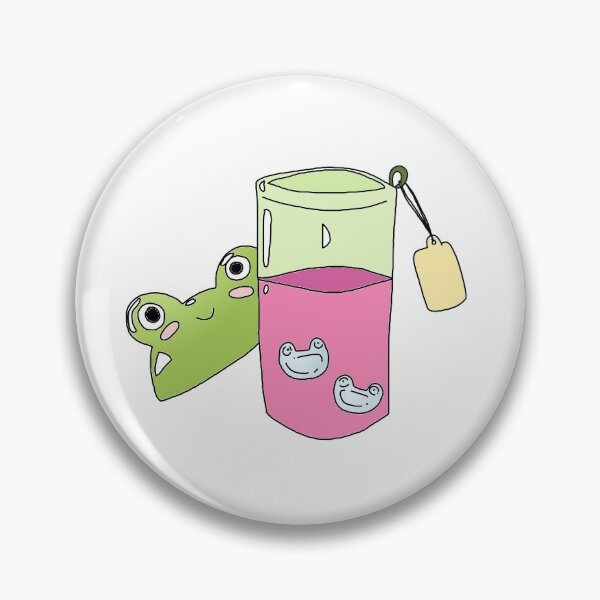 Item preview, Frog strawberry lemonade + frog ice cubes - green tinted cup - designed and sold by theAliCat.