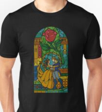 La Belle et la Bête - Vitrail T-shirt unisexe