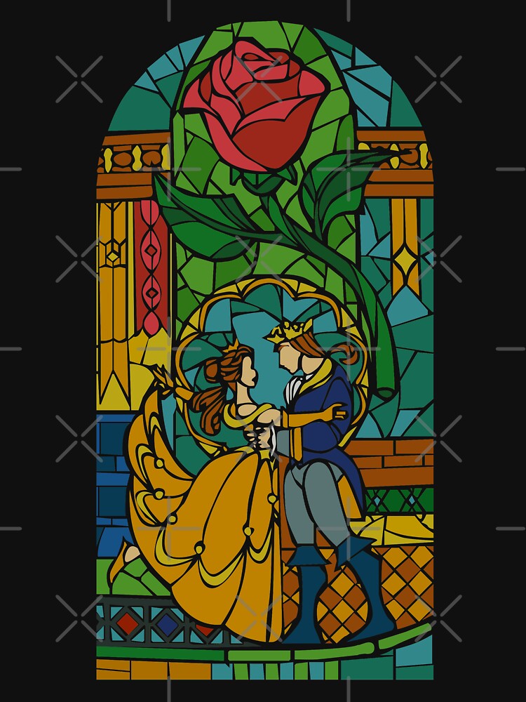 Beauty and The Beast - Stained Glass by hogies