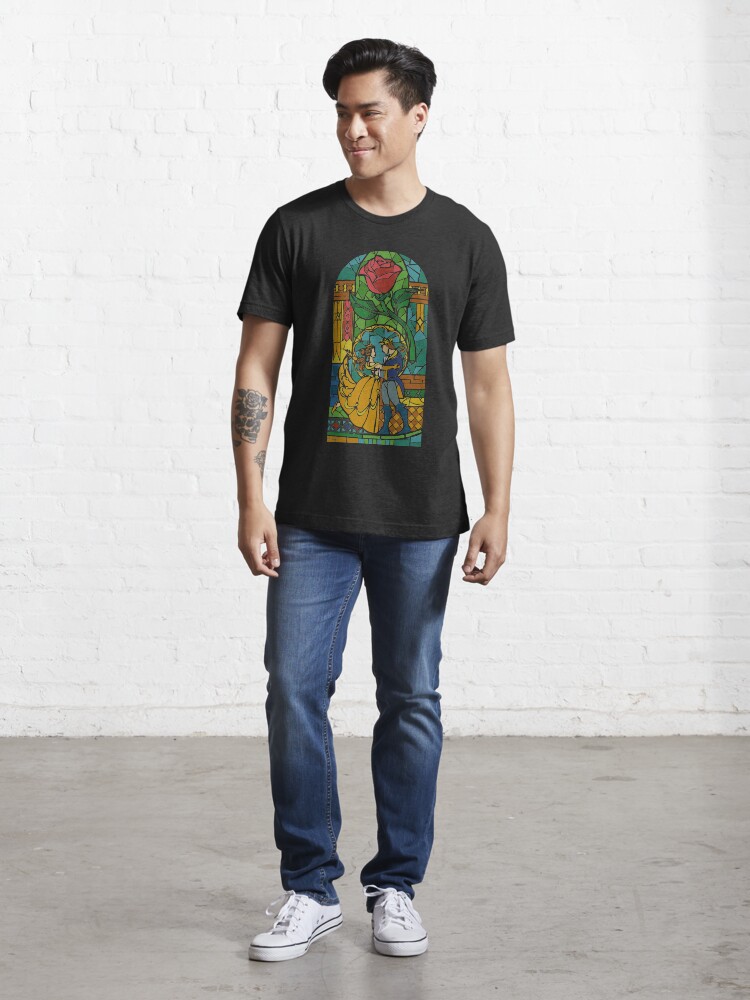 Alternate view of Beauty and The Beast - Stained Glass Essential T-Shirt