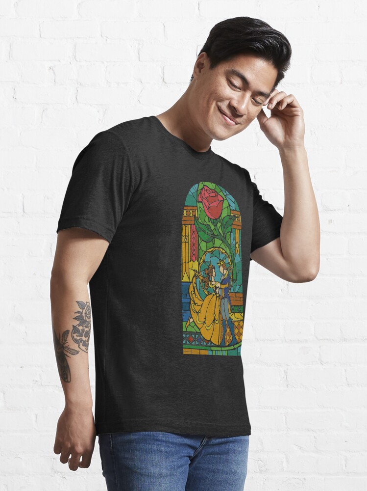 Alternate view of Beauty and The Beast - Stained Glass Essential T-Shirt