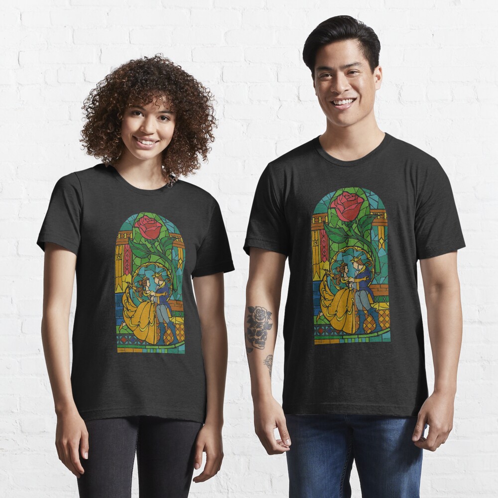 Beauty and The Beast - Stained Glass Essential T-Shirt