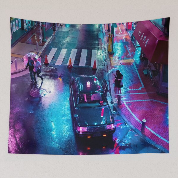Item preview, Lonely In Rainy Tokyo designed and sold by Neondreamscapes.