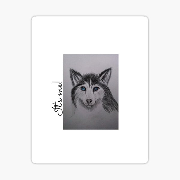 Sticker Einen Wolf Zeichnen Redbubble