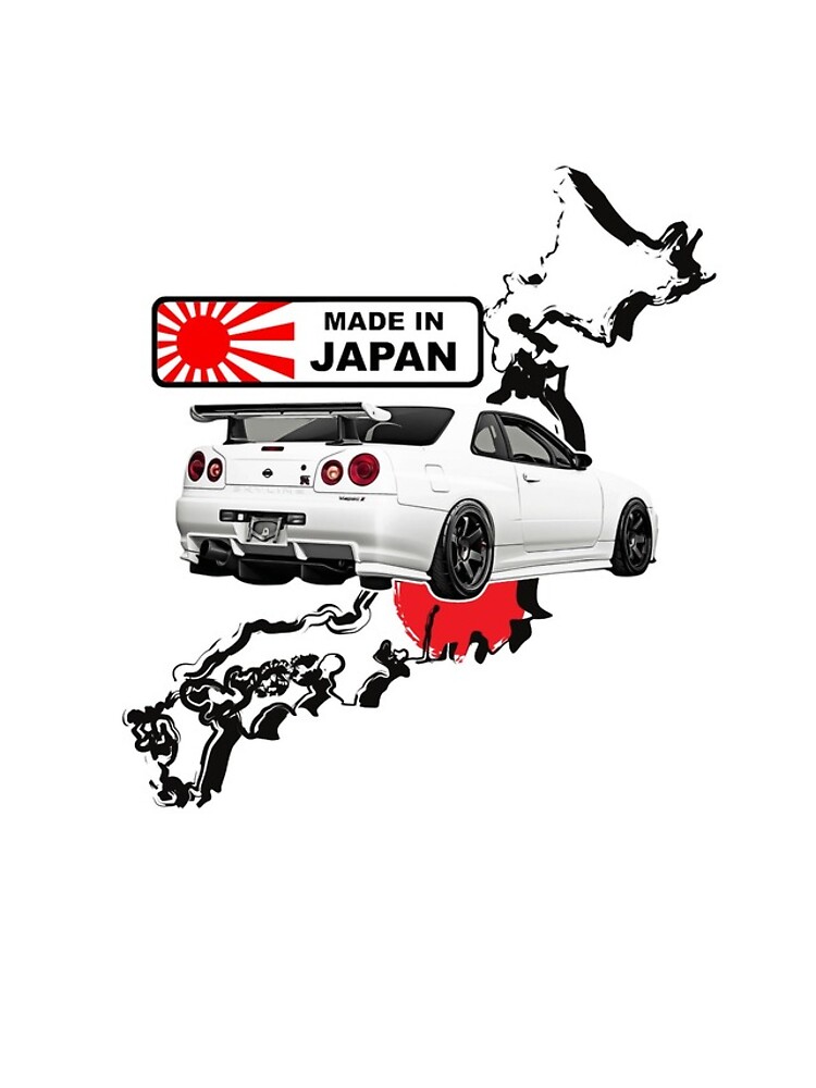 Thumbnail 4 of 4, iPhone Case, Made In Japan Skyline R34 GT-R 34 designed and sold by nicodrt.