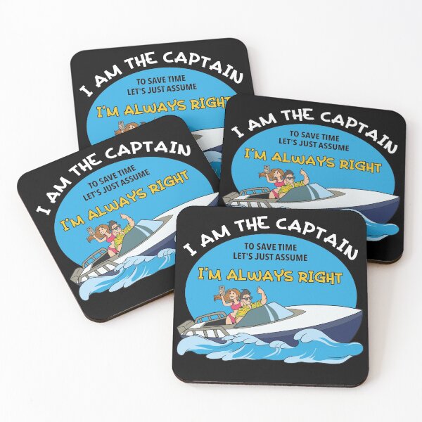 Item preview, I am the Captain Sailing Pontoon Boat captain Motor Boating  designed and sold by Rzelemenz.